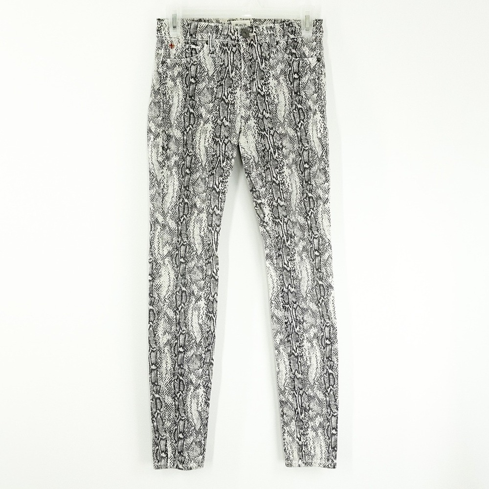 Hudson Jeans Women's 25 Y2K Snake Print Skinny‎ Stretch Made USA